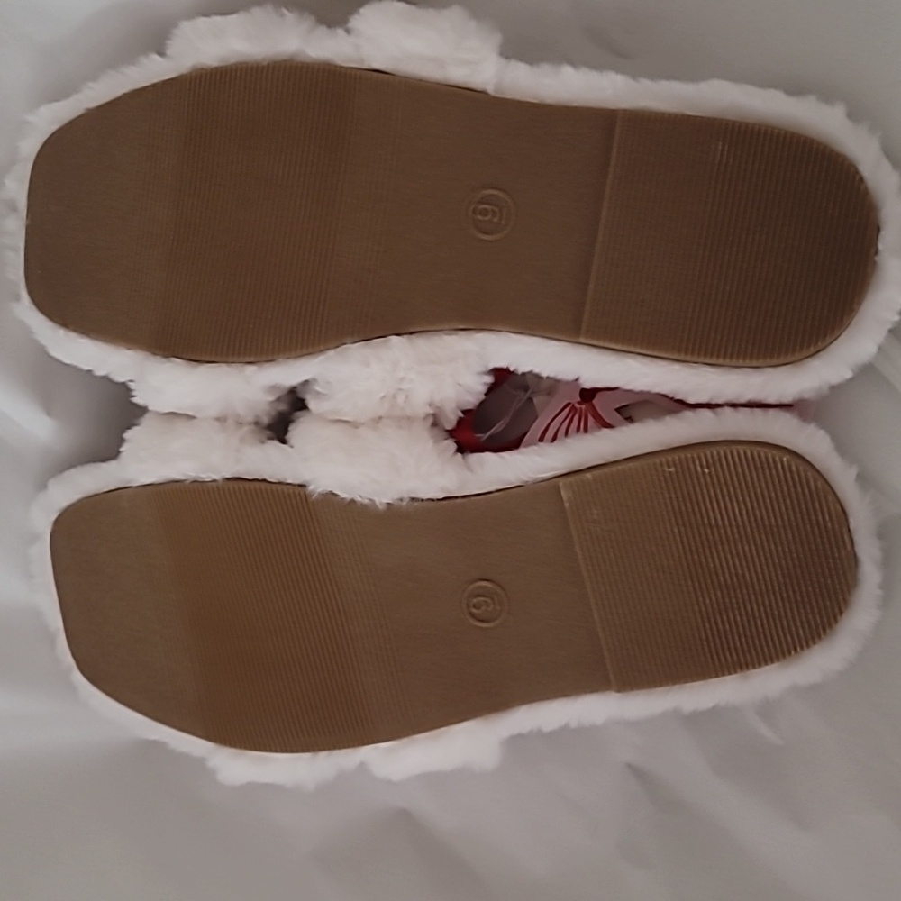 Target Cream Fluffy Slippers - Picture 5 of 5
